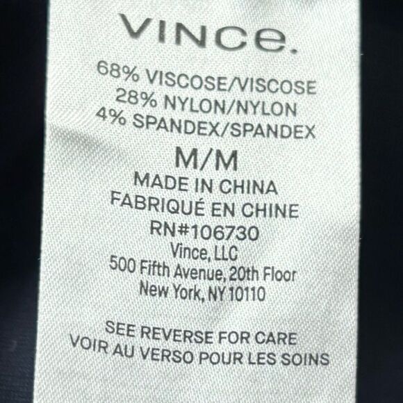 Vince Stitch Front Seam Slim Fit Ponte Pant in Coastal Blue - Picture 12 of 12